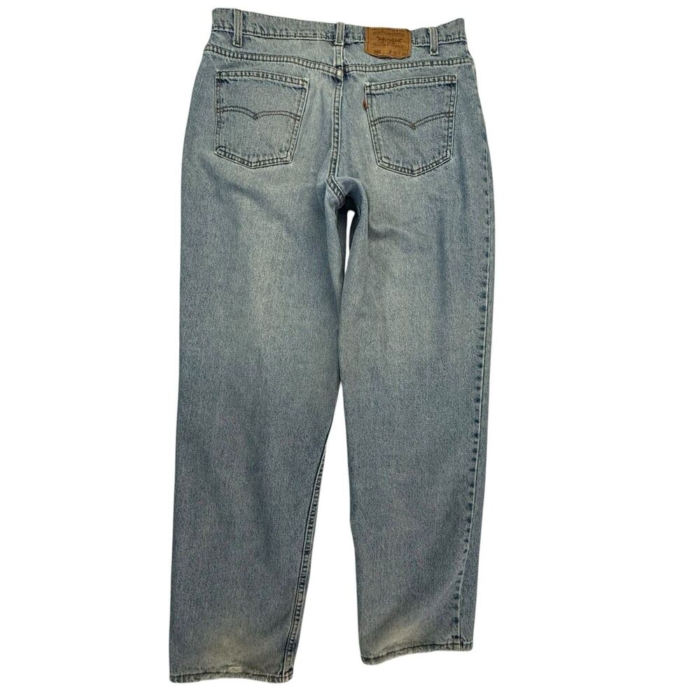 Levi's 580 Baggy Pleated Taper Jeans Men 36 Orange Tab Made in USA 90s vintage